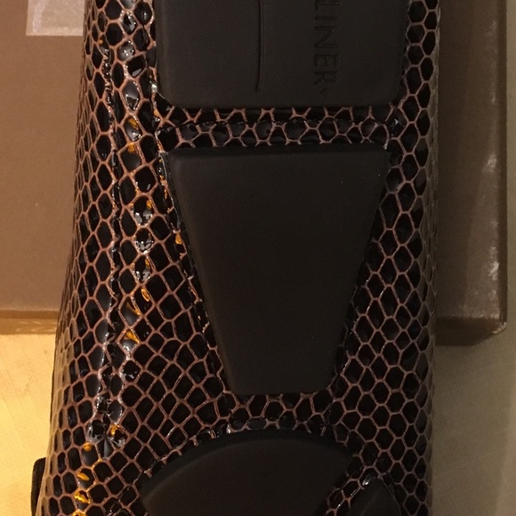 Women’s Brown Leather Loafer Python Print - Picture 6 of 6